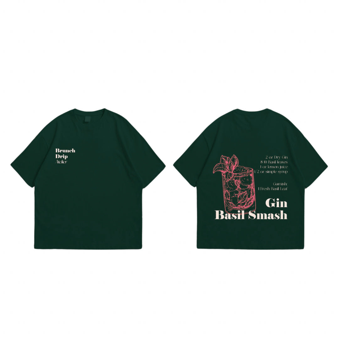 Gin Basil Smash in Olive